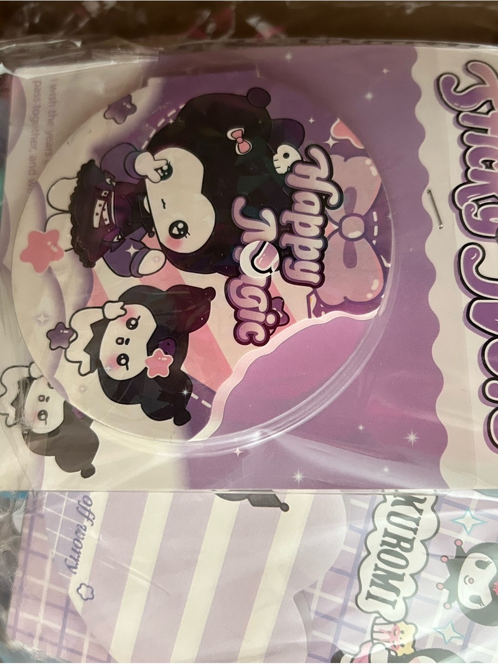 DIARIES Sanrio Pink Purple White Character Sticky Note Set